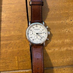 Coach Men's Brown Leather Watch